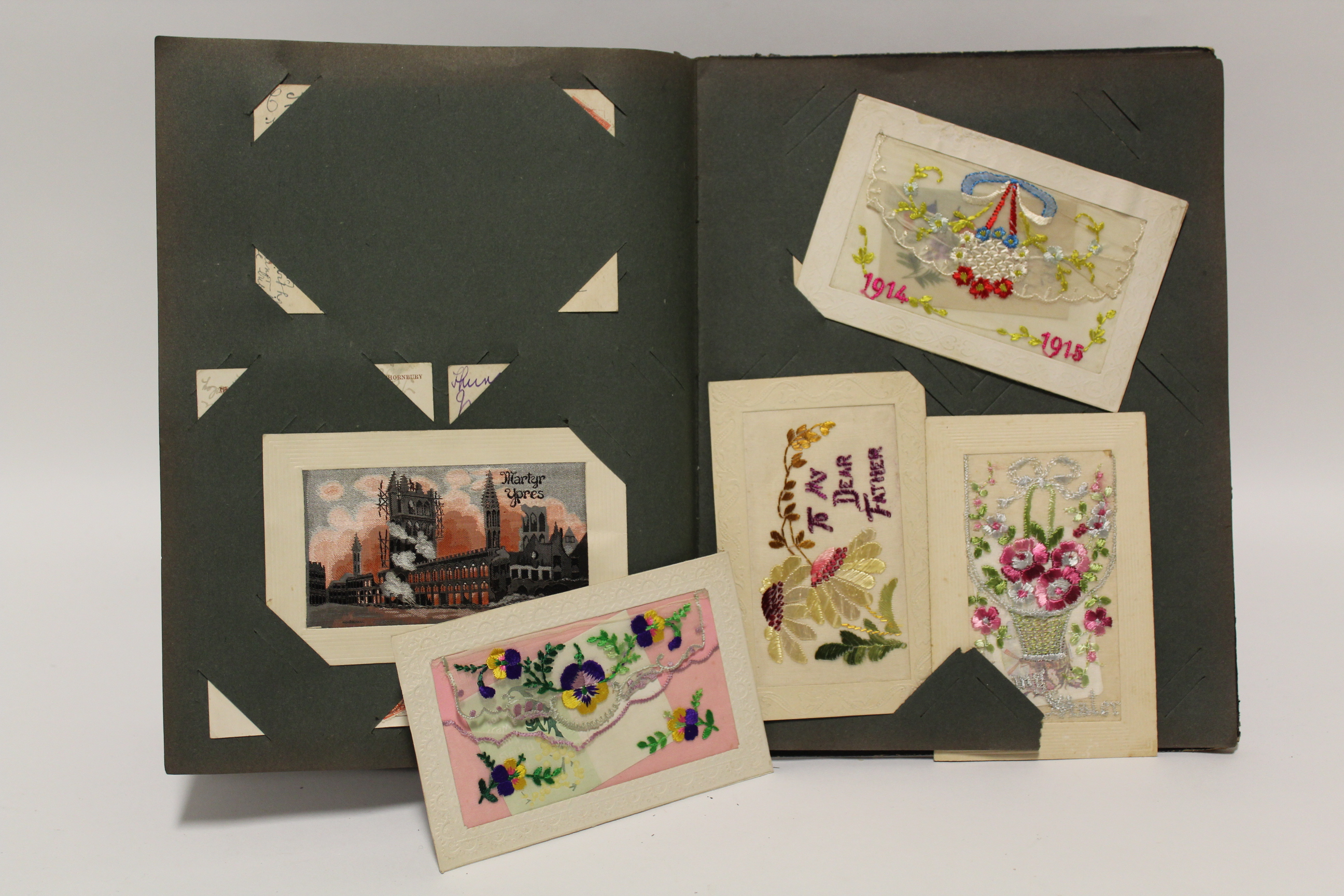 An album of approximately one hundred & twenty postcards, early-mid 20th century (including fourteen - Image 9 of 12