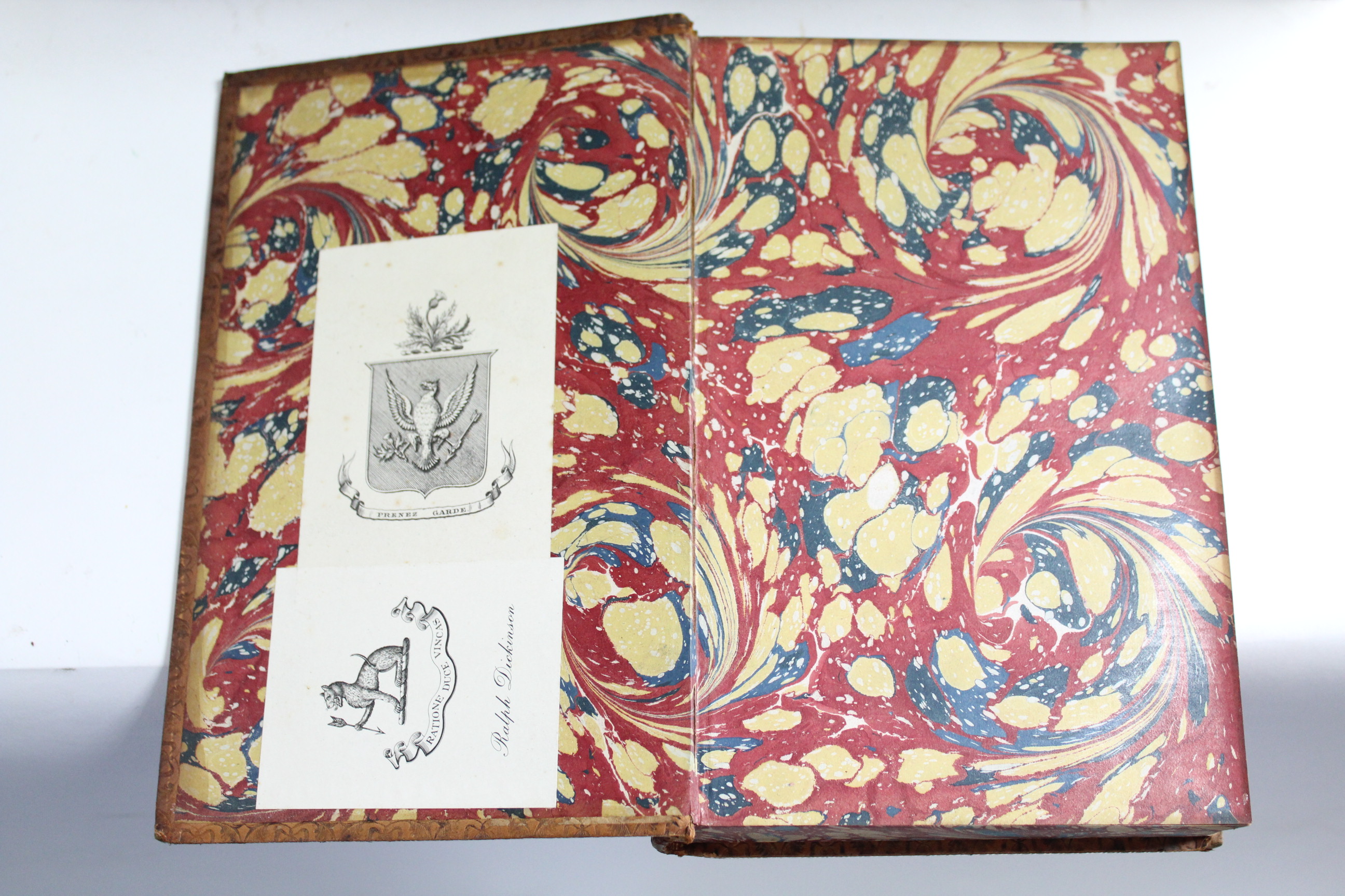 A set of six mid-19th century leather-bound volumes “Frederick The Great” by Thomas Carlyle, two - Image 3 of 6