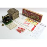 A Merit Standard model “Steam Engine” (No. 1540); & a Zowie Momma rubber powered model aeroplane,