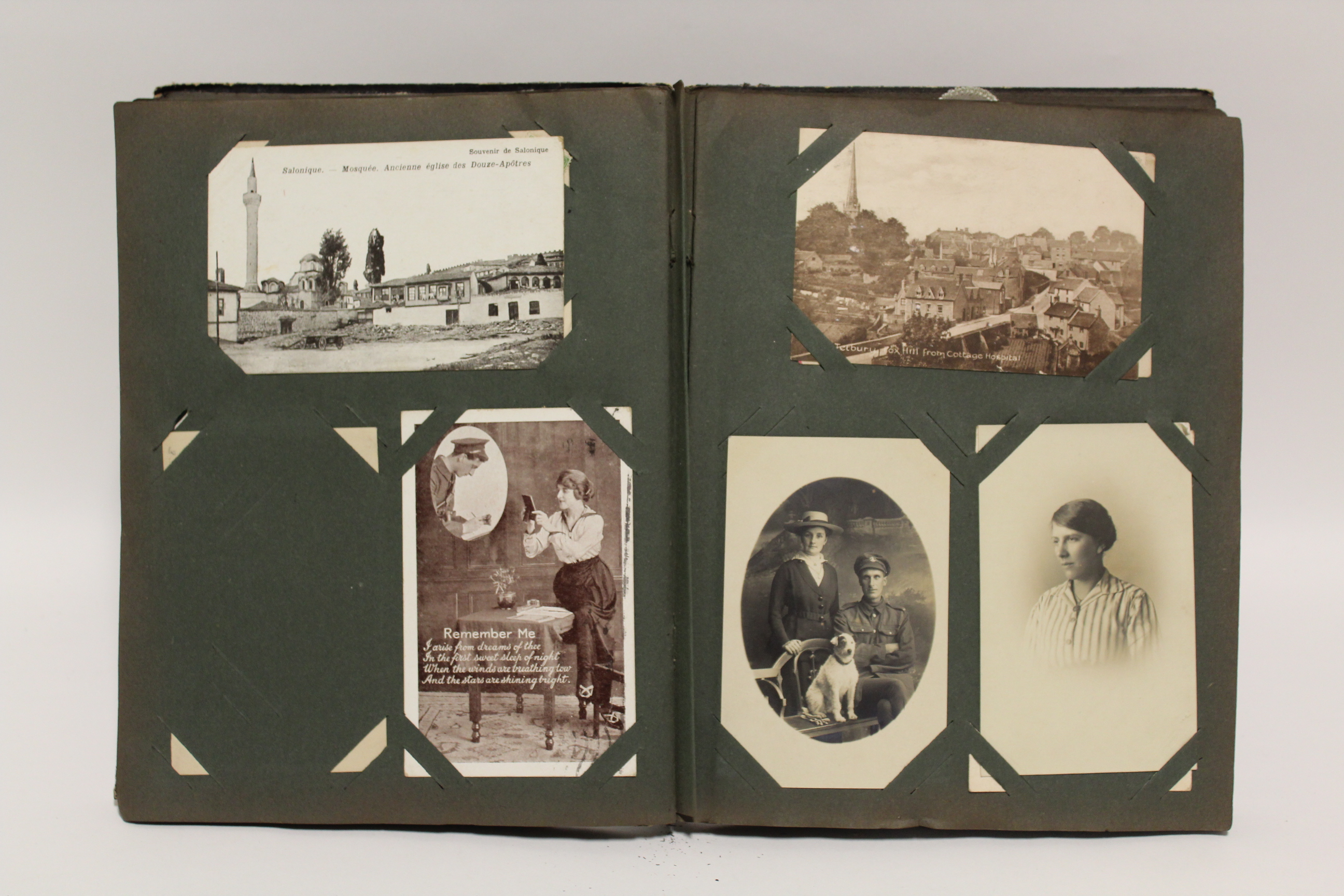 An album of approximately one hundred & twenty postcards, early-mid 20th century (including fourteen - Image 5 of 12