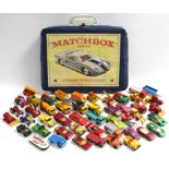 A Matchbox Series “No. 41” Collector’s Case containing forty-eight scale model vehicles.