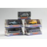 Twenty-five various scale model cars by Corgi, Dinky, Burago & others, boxed & un-boxed.