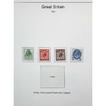 A part-collection of G. B. stamps & covers including a few Victorian issues, in five ring-binder