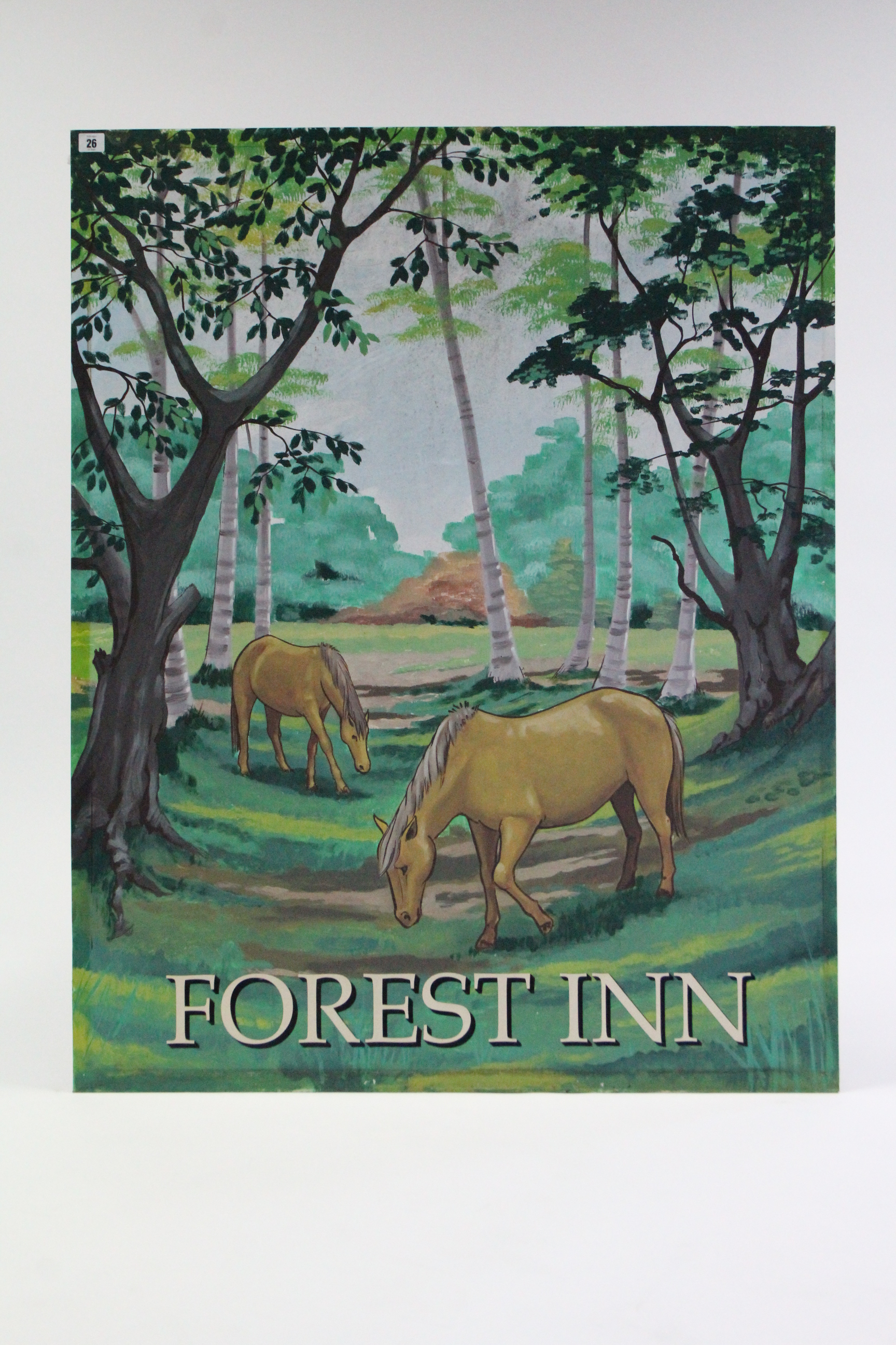 Two rectangular Inn signs “Forest Inn”, 45¼” x 36” & “The Milton Arms” 44¼” x 32”. - Image 2 of 2
