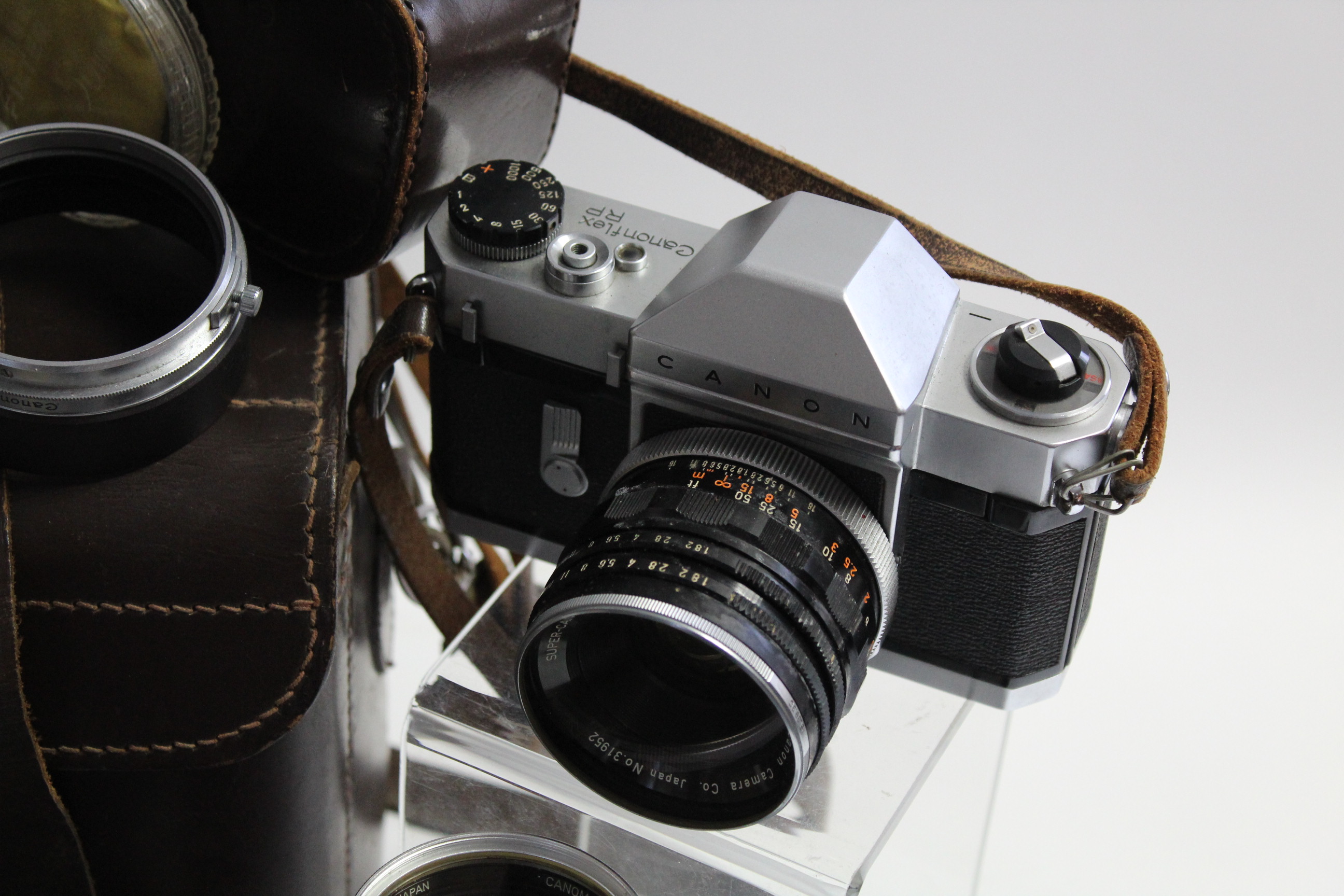 A CANON “CANONFLEX RP” 50mm camera with various accessories & leather case. - Image 3 of 10