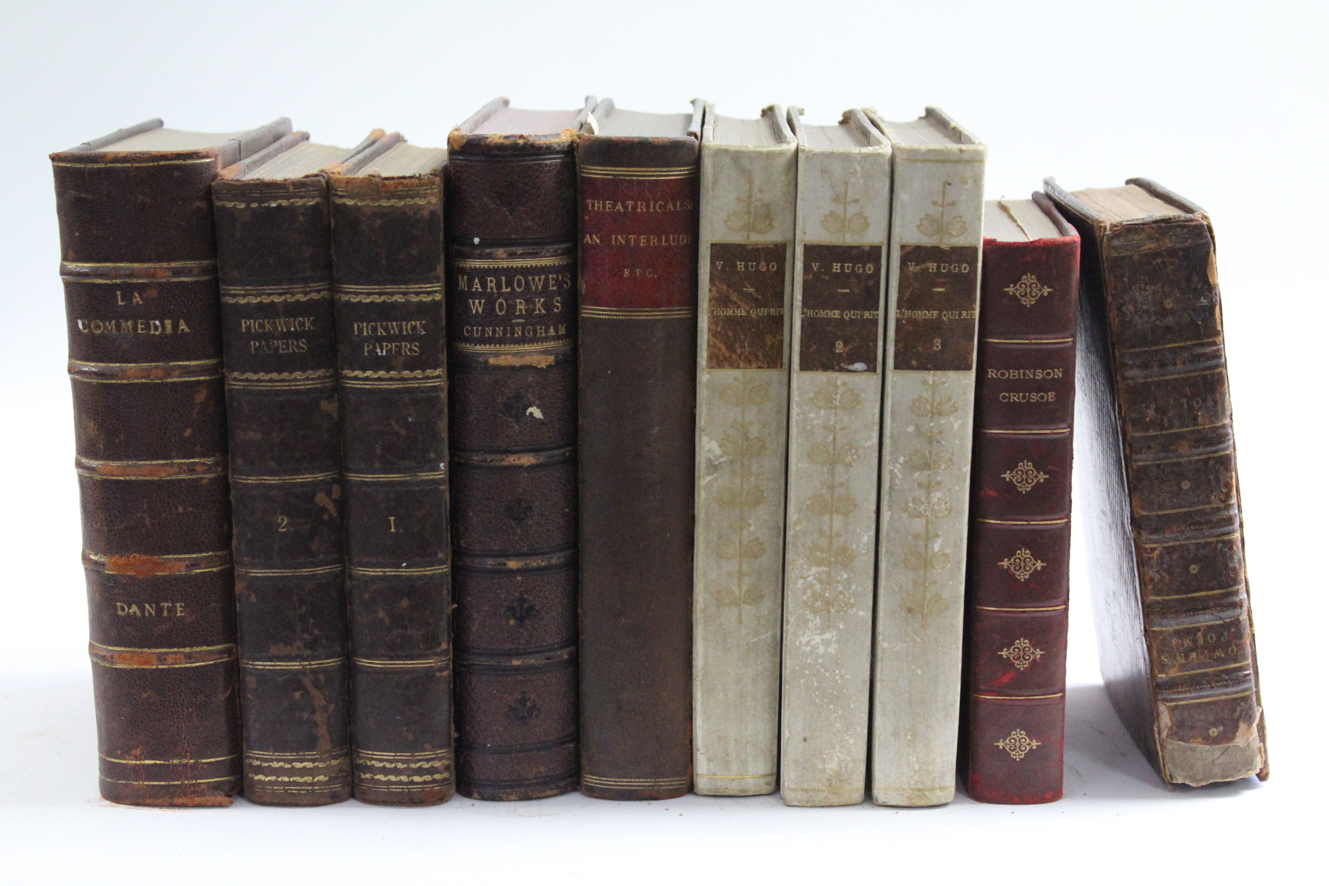 A set of ten early 19th century leather-bound volumes “The Dramatic Works of William Shakespeare” by - Image 5 of 5