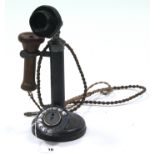 An early 20th century AK “No.2” candlestick telephone.