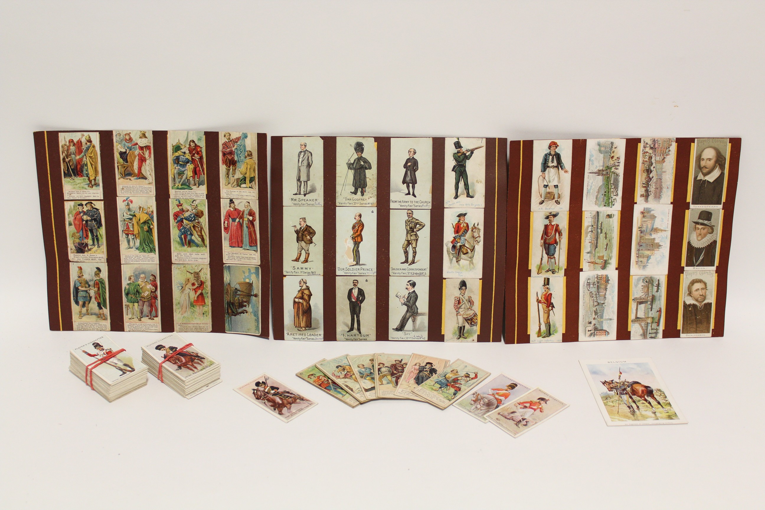 Approximately one hundred & seventy various cigarette cards – mostly Militaria, circa late 19th/