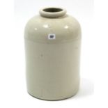 Doulton Lambeth stoneware flagon, 17” high; a wrought-iron standard lamp, approximately thirty