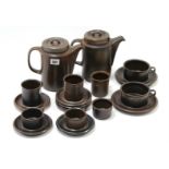 A Ruska (Finland) “Arabia” pattern eighteen piece part coffee service.