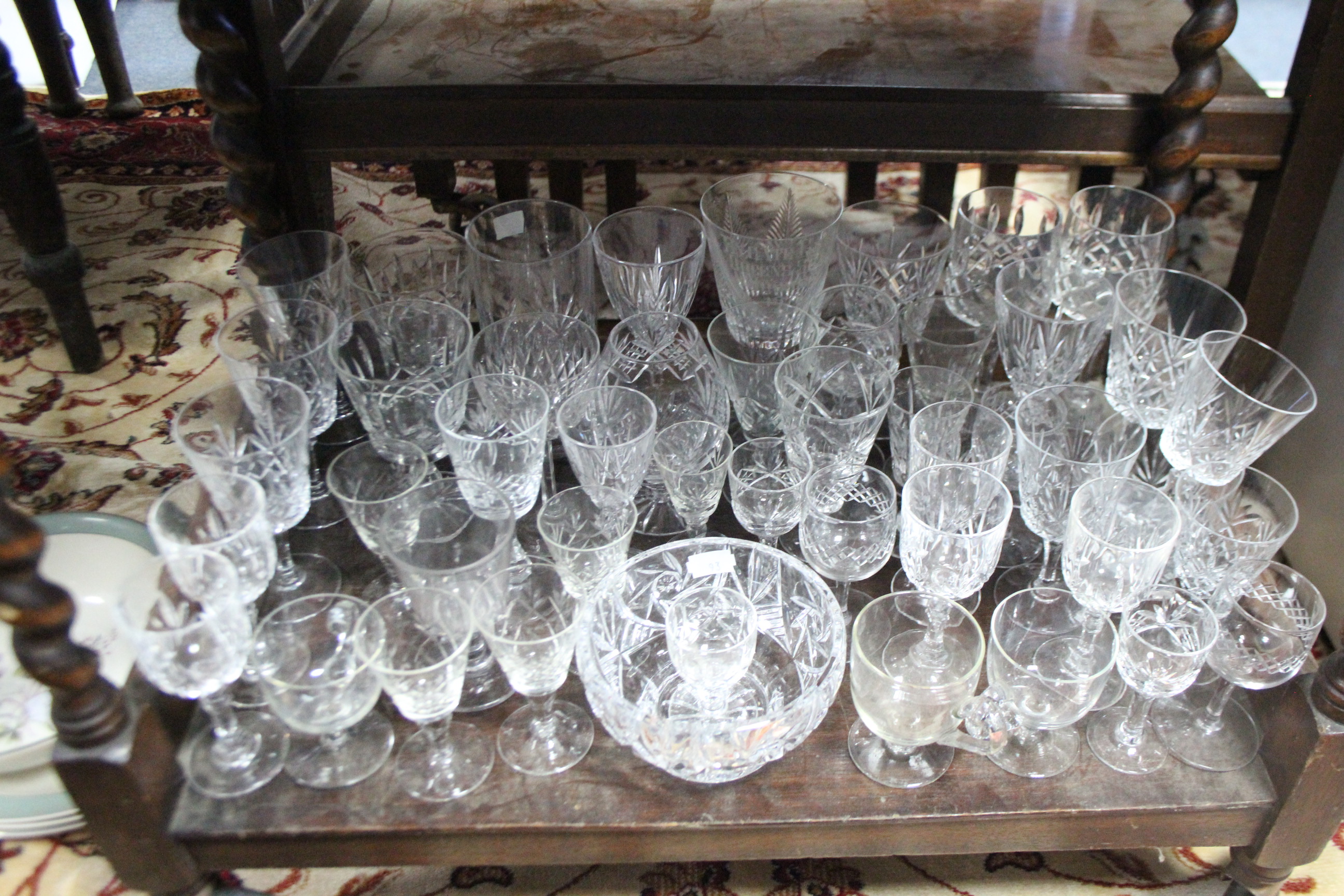Various items of coloured & plain glassware. - Image 3 of 3