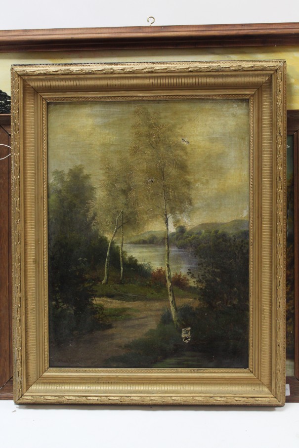 Two oil paintings on board – Chelsea street scenes, un-signed, 8½” x 11½”; a head & shoulders female - Image 7 of 12