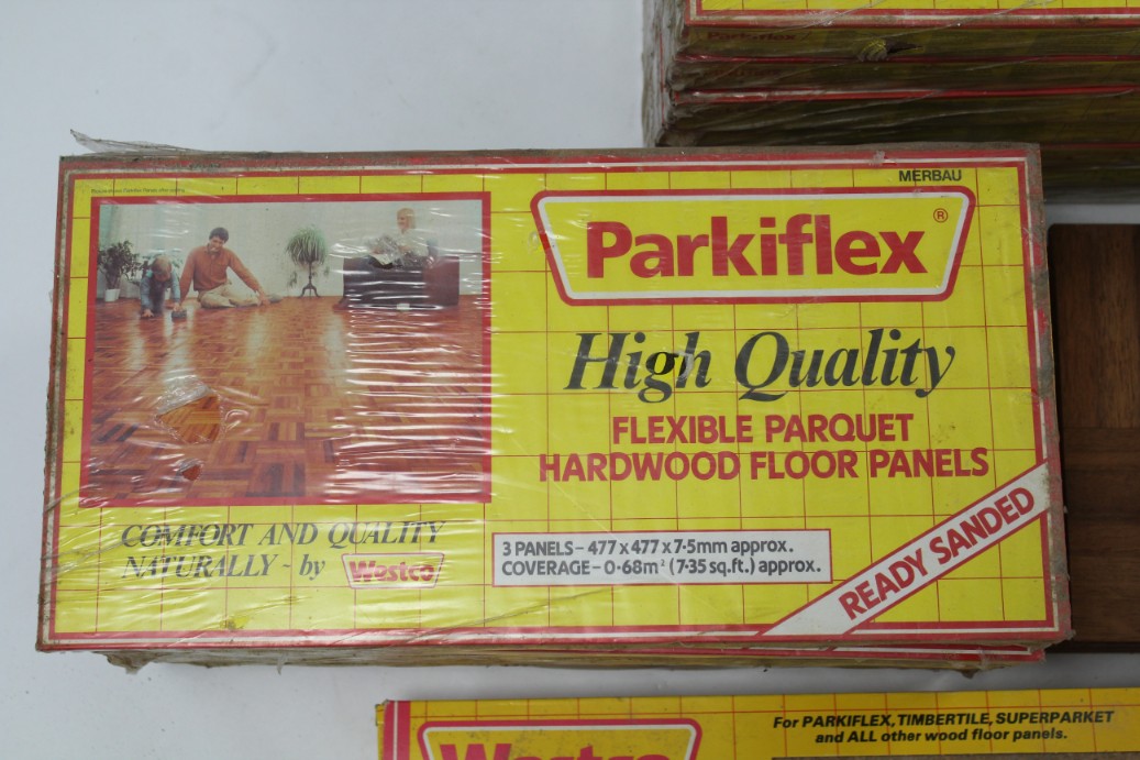 Thirteen packs of Westco “Parkiflex” floor panels; & three boxes of Westco cork expansion strips, - Image 2 of 2