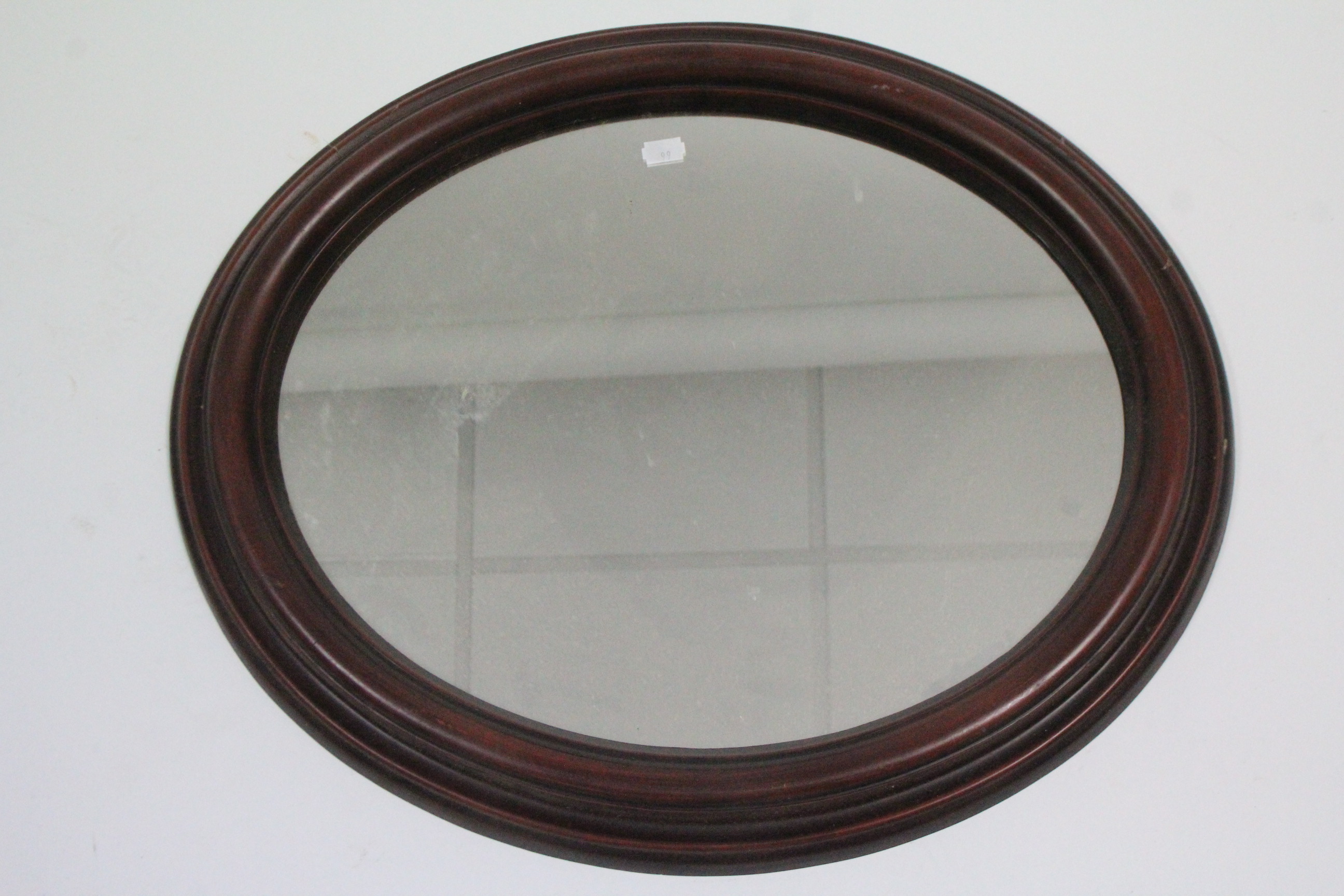 Three oval wall mirrors (various sizes); & various books & magazines. - Image 3 of 6