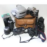 Various cameras & camera accessories.