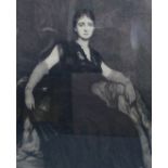 Nine various late 19th/early 20th century black & white printed portrait studies, each in ebonised