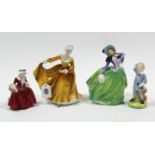 Four other Royal Doulton figures “Autumn Breeze” (HN 1913); “Kirsty” (HN 2381); “Lavinia” (HN 1955);