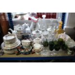 Various items of decorative china; pottery; glassware, etc. part w.a.f.