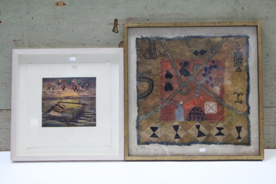 Two watercolour paintings by Doug Patterson titled “Jaisalmal”, 17¾” x 26”; & “Udaiphur”, 11½” x - Image 2 of 3