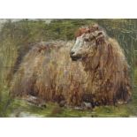 PAICE, George. (1854-1925). A study of a sheep & lamb, signed with initials & dated ’94, oil on