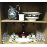 Various items of decorative china; pottery; & glassware, part w.a.f.