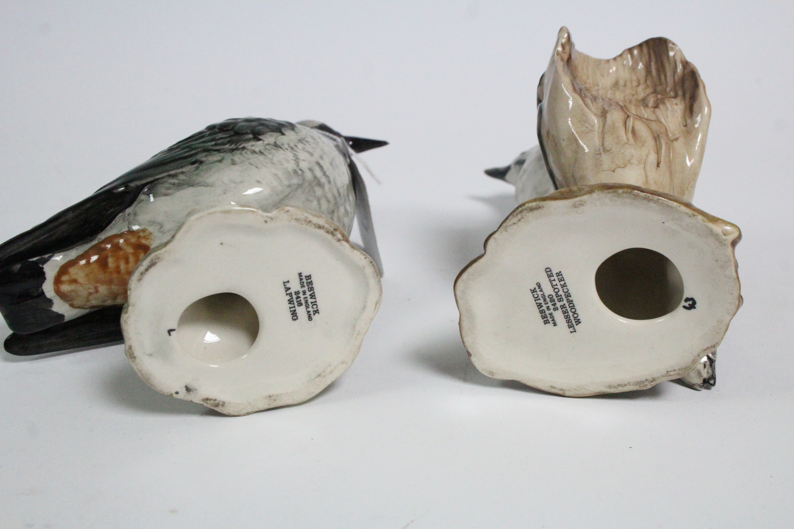 Two Beswick bird ornaments "Lapwing" & "Woodpecker". - Bild 5 aus 5