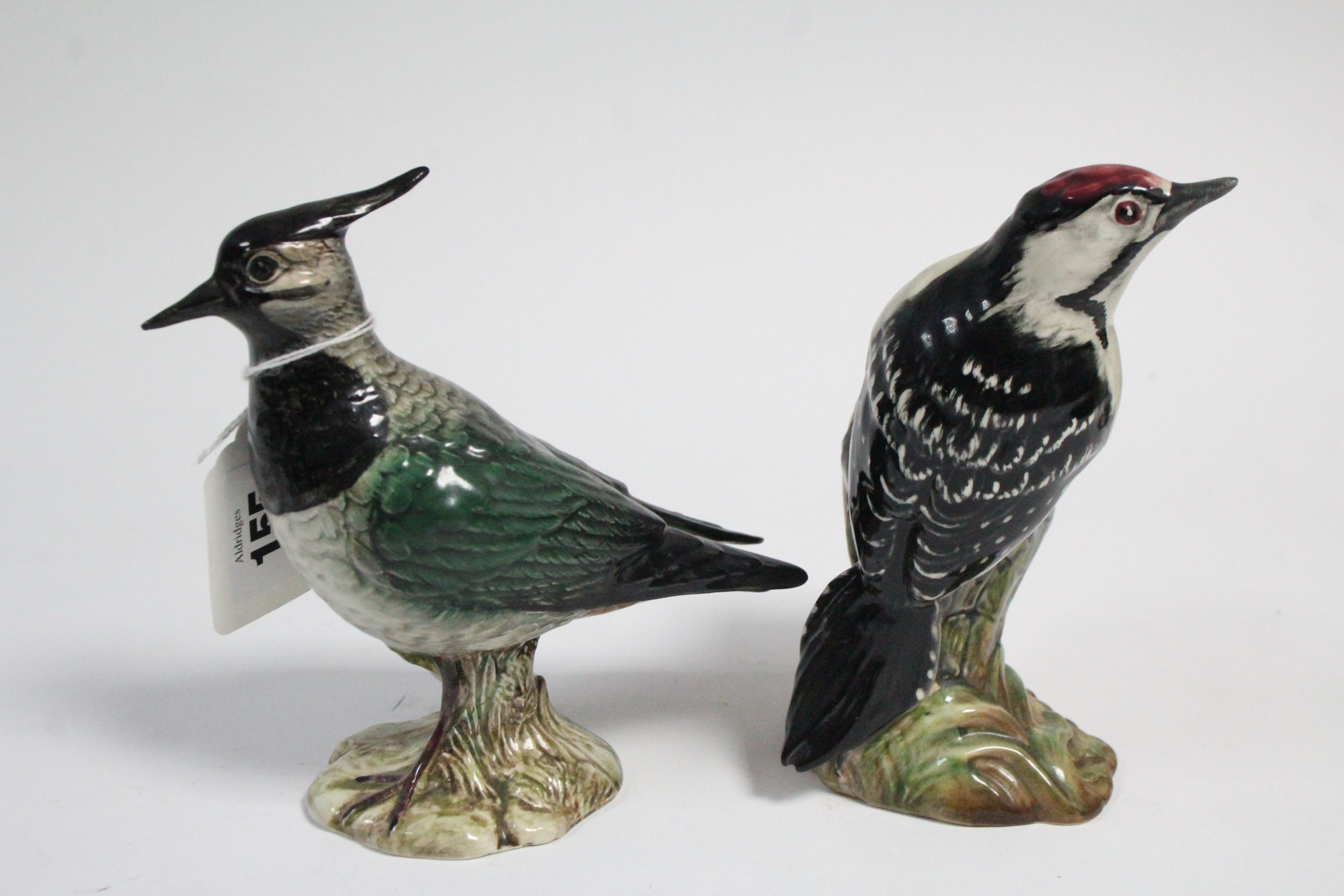 Two Beswick bird ornaments "Lapwing" & "Woodpecker". - Bild 2 aus 5