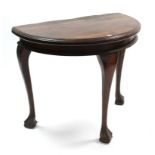 A ditto demi-lune side table, 36" wide; & a matching rectangular low coffee table, 41" wide.