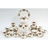 A Royal Albert "Old Country Roses" fifty-one piece part tea & coffee services.