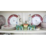 Various items of decorative china, pottery & glassware, part w.a.f.