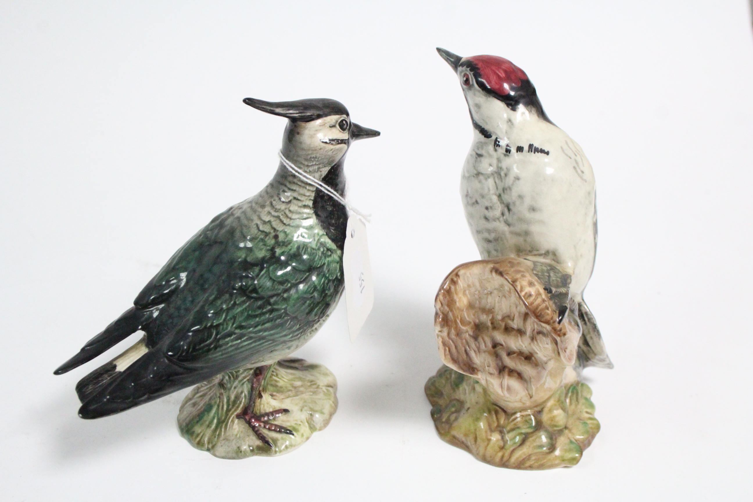 Two Beswick bird ornaments "Lapwing" & "Woodpecker". - Bild 4 aus 5
