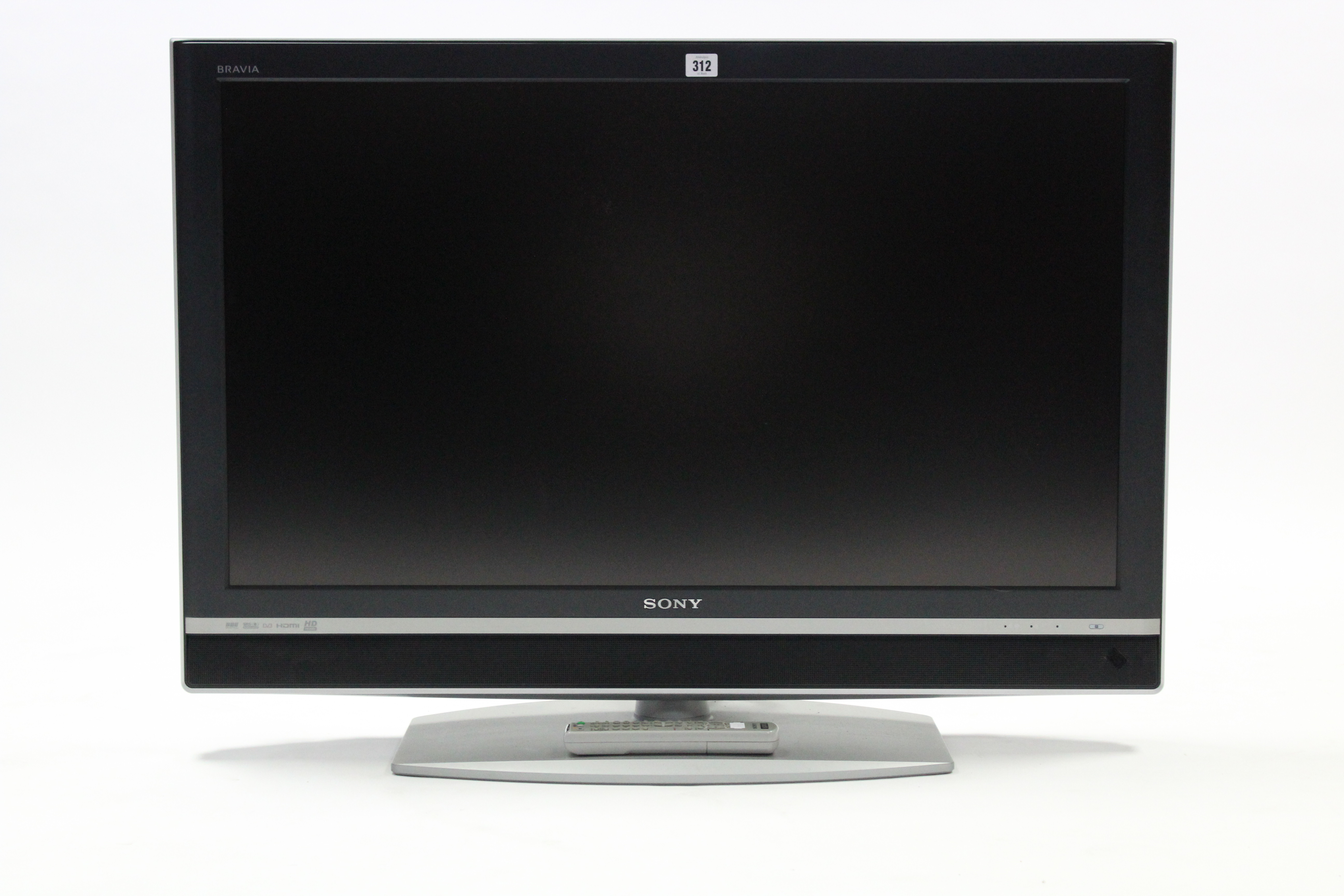 A Sony 40" LCD colour television with remote control, w.o.