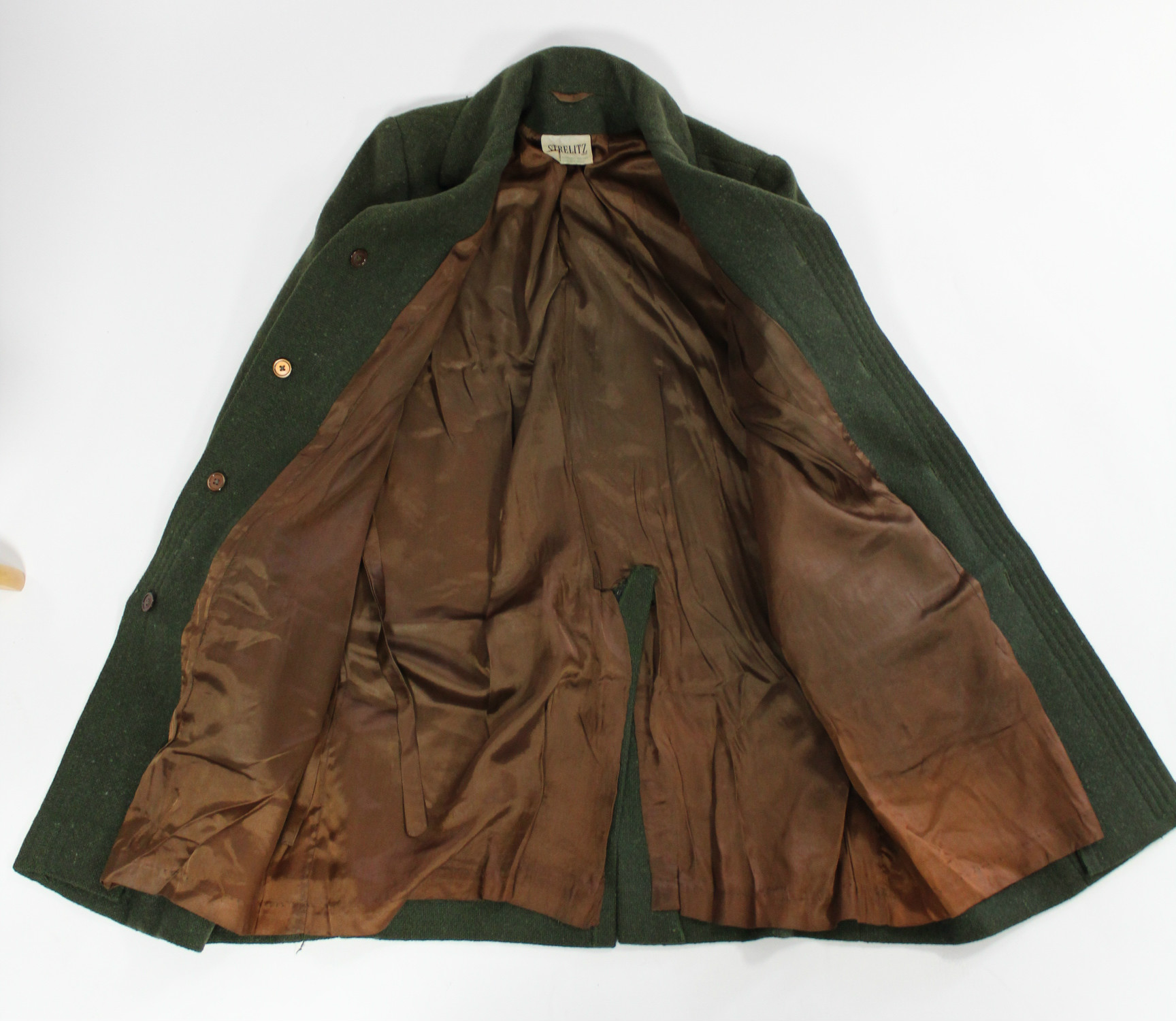 A Burberry ladies’ fawn Macintosh; a Harrods linen coat; a Streliz green tweed skirt & jacket; & a - Image 8 of 9