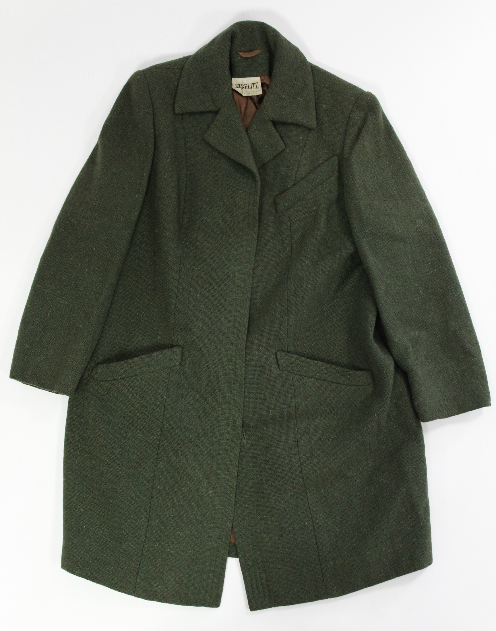 A Burberry ladies’ fawn Macintosh; a Harrods linen coat; a Streliz green tweed skirt & jacket; & a - Image 7 of 9