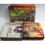 Various Warhammer figures & dolls, boxed & unboxed.
