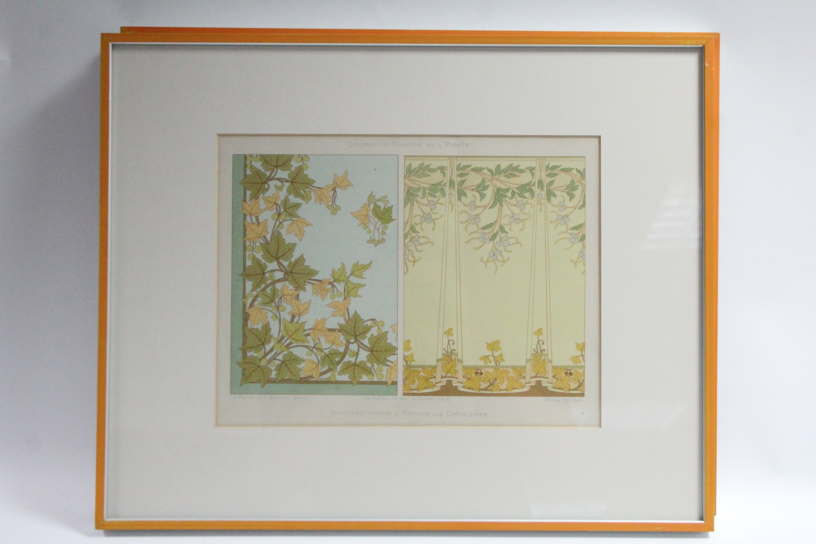 Thirteen French coloured lithographs of interior furnishing designs, circa 1900, 13” x 9”, in - Bild 19 aus 22