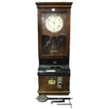 An early/mid-20th century time recording clock by the International Time Recording Co. Ltd.