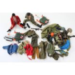 Two 1960’s Palitoy Action Man figures; various ditto accessories; & various transformer toys.