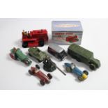 A Dinky die-cast scale model of a “Heavy Tractor” (No. 963), boxed; & seven various other die-cast