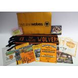 Various football programmes, books, newspapers, etc., all relating to Wolverhampton Football Club.