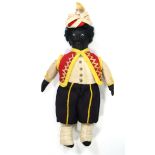 A late 19th/early 20th century cloth doll in the form of a West Indian Regiment soldier dressed in