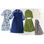 Various ladies’ clothing, circa 1930’s-50’s, including a Page Boy maternity jacket & skirt; a