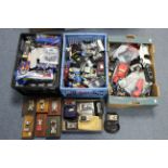 Approximately one hundred & fifty various scale model cars, boxed & unboxed.