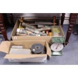 Various watchmaker’s tools & accessories; various pianola rolls, etc.