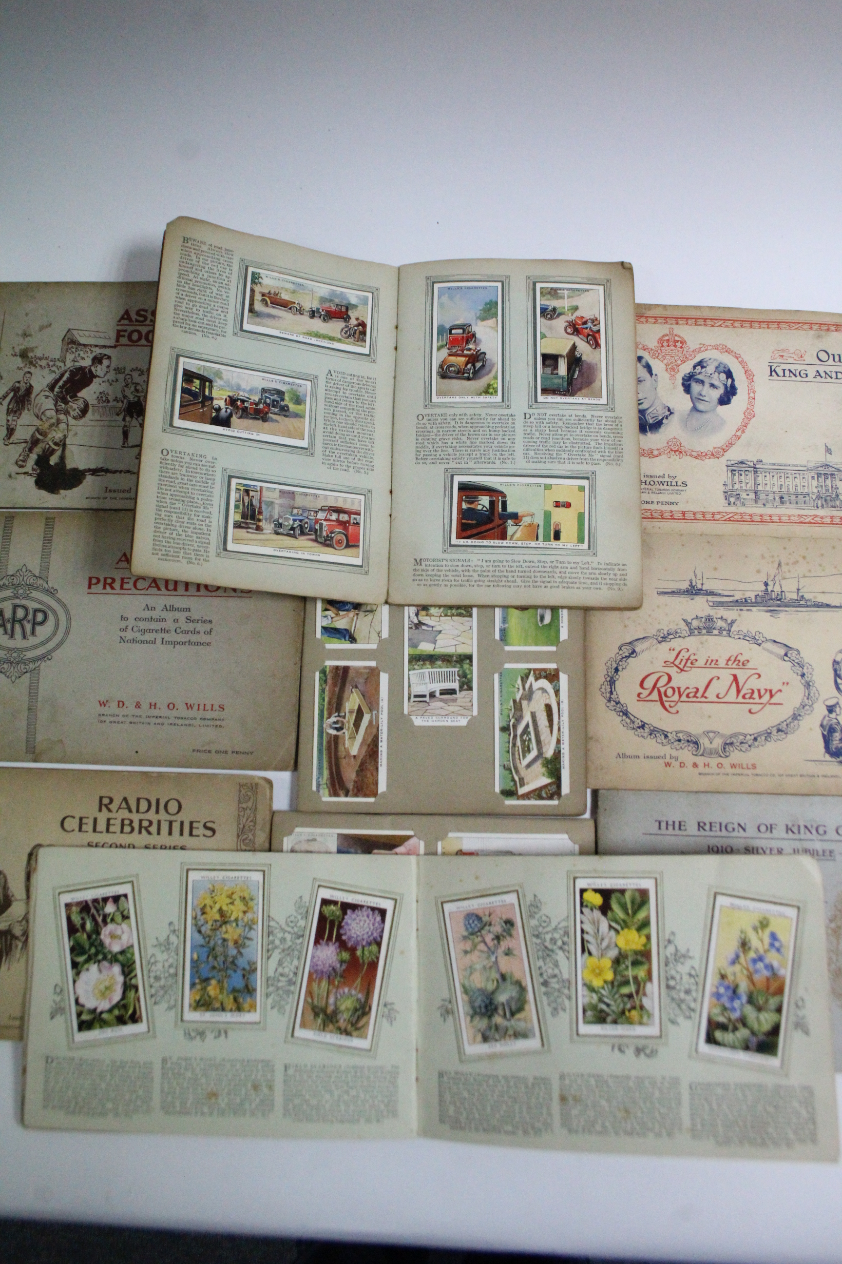 Ten sets of W. D. & H. O. WILLS cigarette cards, in albums & album pages, circa 1930’s. - Image 3 of 4