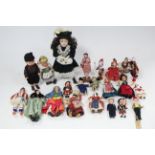 Various mid-20th century costume dolls; & a 1990’s Heritage Mint costume doll