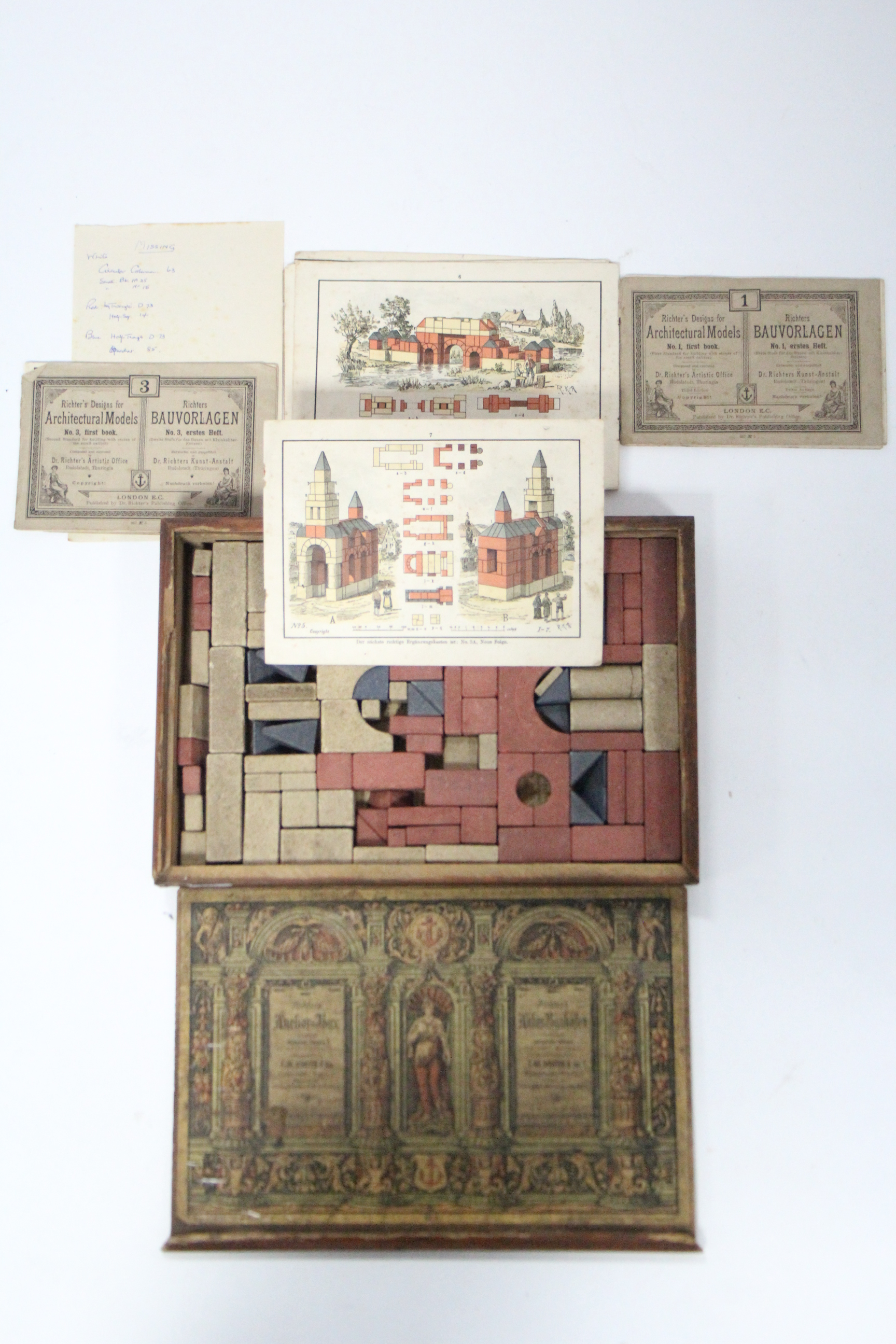 A late 19th/early 20th century Richter’s “Anchor Box” architectural construction set, boxed. - Image 2 of 2