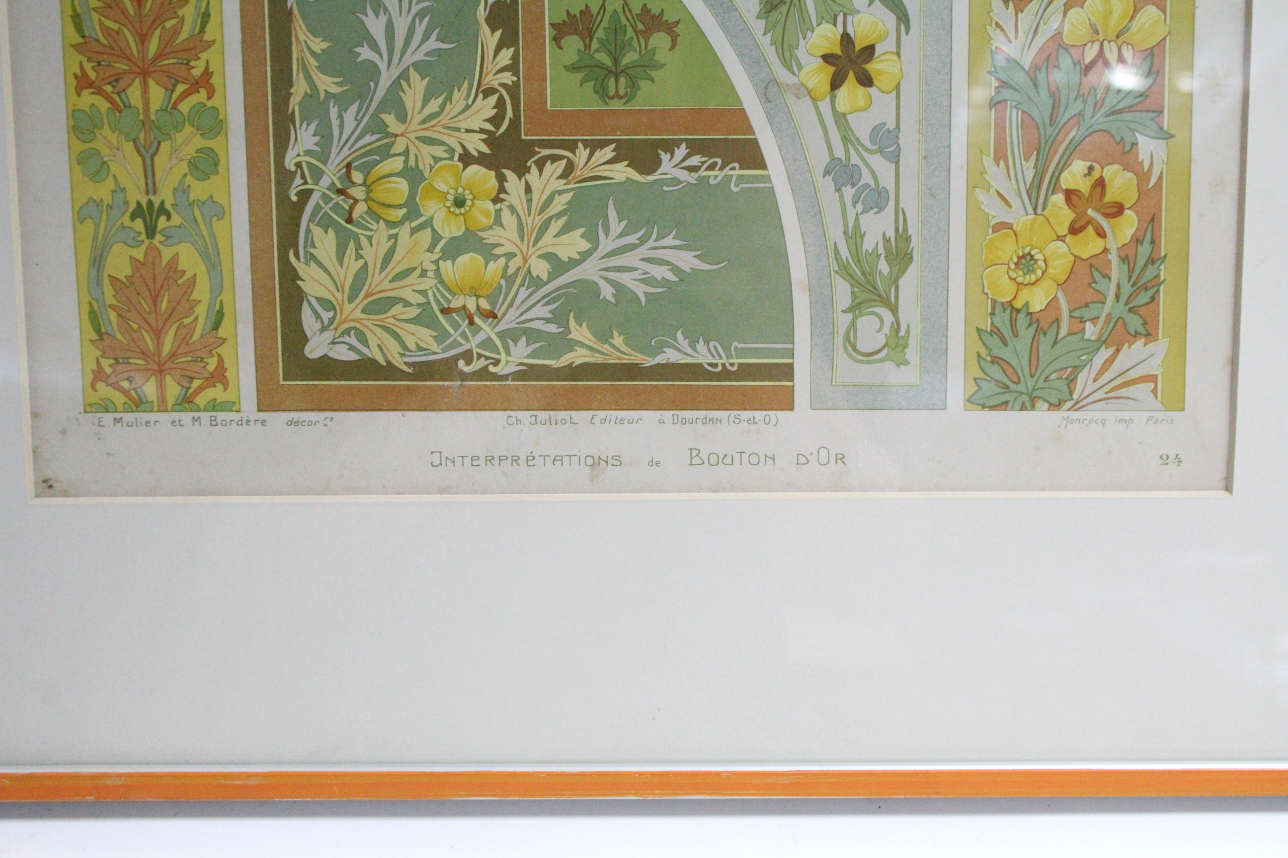 Thirteen French coloured lithographs of interior furnishing designs, circa 1900, 13” x 9”, in - Bild 9 aus 22