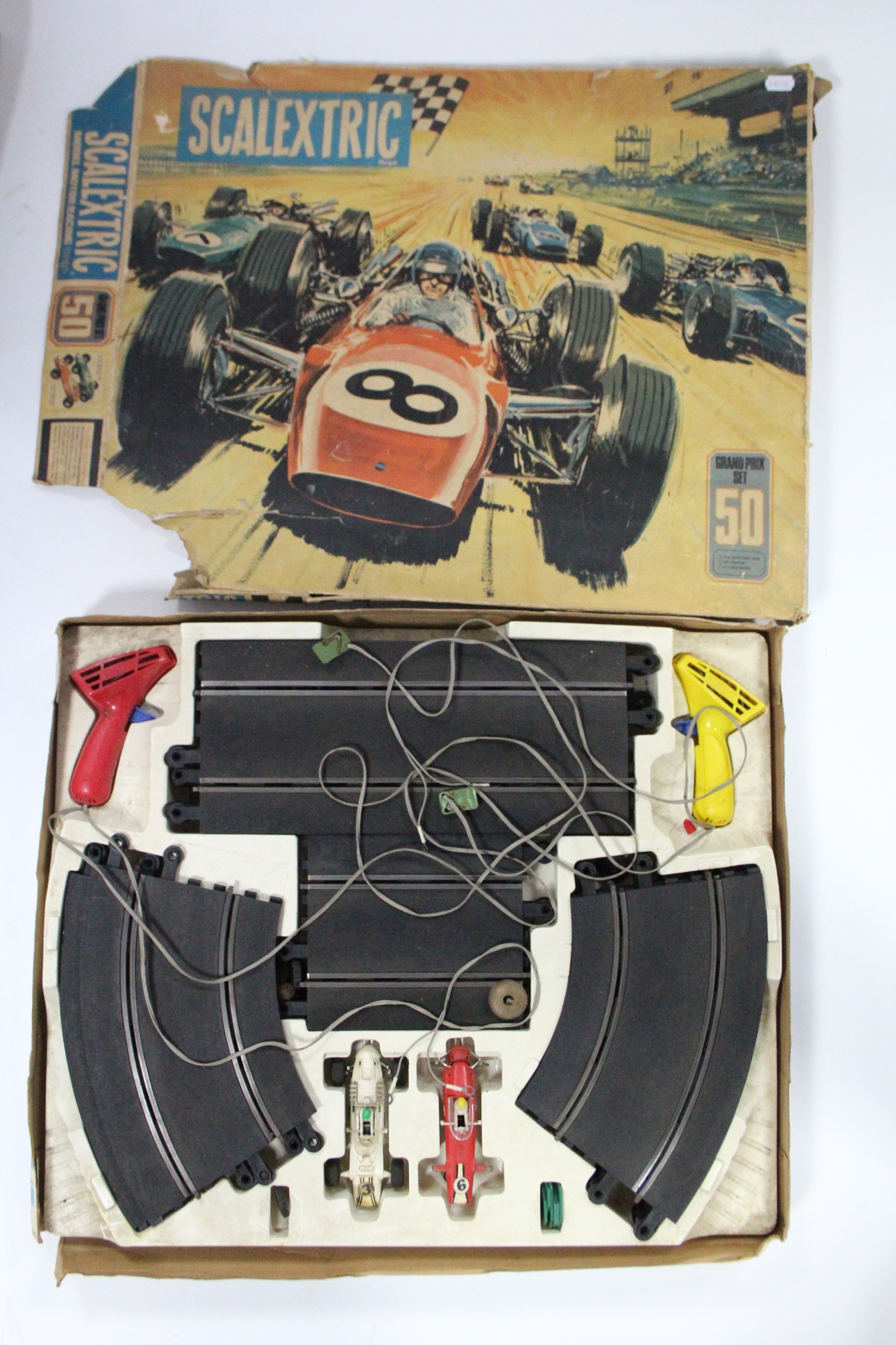 A Scalextric Grand Prix set (No. 50); & various other Scalextric items.