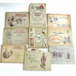 Ten sets of W. D. & H. O. WILLS cigarette cards, in albums & album pages, circa 1930’s.